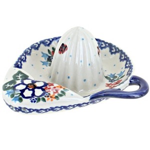 Blue Rose Polish Pottery 174 Vena Lemon Squeezer - 1 of 1