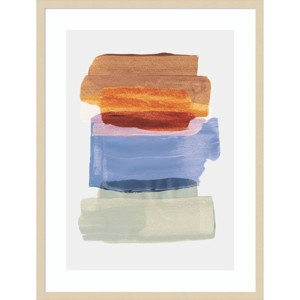 Amanti Art Abstract Brush Strokes 49 by Mareike Bohmer Wood Framed Wall Art Print - 1 of 4