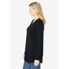 Woman Within Plus Size Perfect Long-Sleeve V-Neck Tunic - 4 of 4