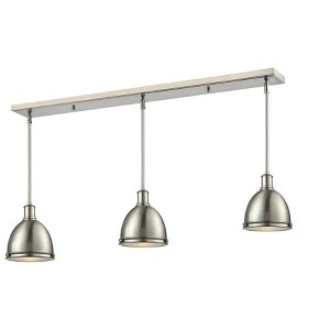Mason 3-Bulb Vintage Steel Pendant Light - 50" Wide, Dimmable, Perfect for Game Room - 1 of 1
