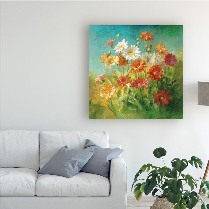 Trademark Fine Art -Danhui Nai 'Painted Daisies' Canvas Art, 3 of 5