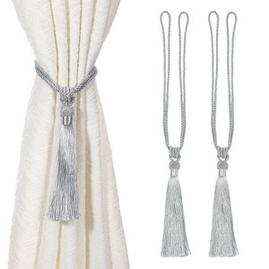 Unique Bargains Handmade Elegant Curtain Ties Holdbacks with Tassel for Home Office Hotel Decor - 1 of 4