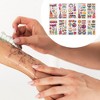 Unique Bargains Realistic Fake Tattoos Pink Purple 10 Pcs - 4 of 4