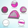 Leisure Sports 2-Person Dome Tent With Rain Fly and Carrying Bag - 77" x 57", Pink - 3 of 4