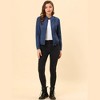 INSPIRE CHIC Women's Stand Collar Zip Up Biker Lightweight Moto Jacket - 3 of 4