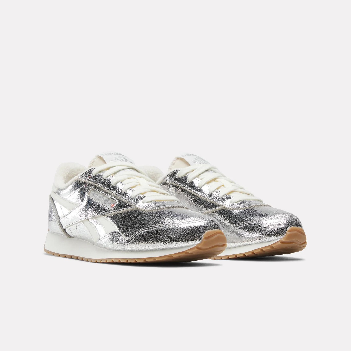 Женские кроссовки Reebok Classic AZ Shoes Size 6 Silver/Chalk/Gum, цвет: Серебряный — фото 5
