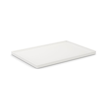Slim White Stackable Plastic Letter Tray