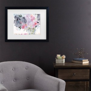 Trademark Fine Art Sheila Golden Blue Indigo Matted Framed Art - 1 of 4