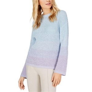 I.N.C International Concepts Womens Dip-Dye Knit Sweater, Blue, X-Small - 1 of 1
