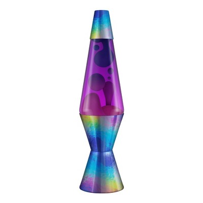 Schylling The Original LAVA Brand Lava Lamp, Chameleon Color Shift Style, 14.5″ Purple Wax in Pink-Purple Liquid, Ages 13+