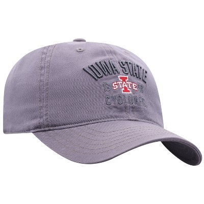 NCAA Iowa State Cyclones Men's Skill Gray Garment Washed Canvas Hat