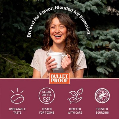 Bulletproof Medium-Dark Roast Ground Coffee with Prebiotics, Metabolism & Gut Health Support – 10oz