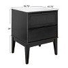 Storied Home Crawford Nightstand: Modern Bohemian Style, Solid Wood, Square Shape, 24" High - 3 of 4