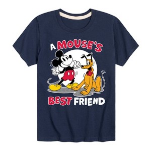 Boys' - Disney - A Mouse's Best Friend Short Sleeve Graphic T-Shirt - 1 of 4