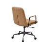 Vynxaria Eclarn Rum Top Grain Leather Office Chair - 3 of 4