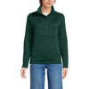 Lands' End Women's Sweater Fleece Snap Neck Pullover Jacket - 2 of 3