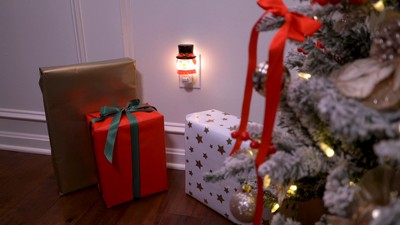 Santa Claus Red and White Plastic Lit Tree Topper
