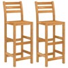 vidaXL Outdoor Bar Set Natural wood Solid acacia wood One size Durable - 4 of 4