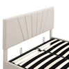 NicBex Queen/Full Size Upholstered Platform Bed with Linen Headboard and a Hydraulic Storage System for Adults - 4 of 4