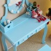 KTMBDW Kids Vanity Table and Chair Set, Girls Vanity Set with Stool and Mirror, Makeup Dressing Princess Table with 3 Drawer for Little Girls - 4 of 4