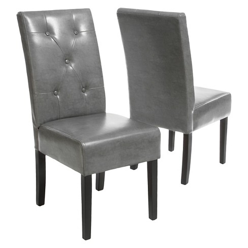 4 grey discount leather dining chairs