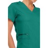 MediChic Women's Ruth 3-Pocket Multi Stitch V-Neck Scrub Top - 4 of 4