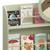 TopComfy Decorative Bookshelf Sloth Kids Bookshelf Toddler Book Display Rack with 3 Tiers Cute Animal Design for Playroom, Brown, 47.24"*9.44"*31.49" - 3 of 4