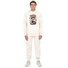 Everyday Kids “Snackin’ & Spookin’” Pullover Halloween Hoodie – Skeleton Trick-or-Treater with Candy Bag – Cozy Fall Sweatshirt for Boys, Off-White - 2 of 3