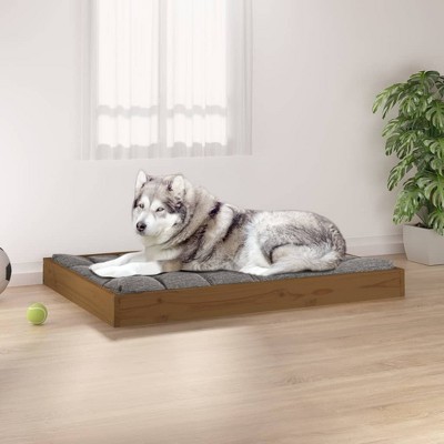 VidaXL Dog Bed Honey Brown 40 in.x29.1 in.x3.5 in. Solid Wood Pine