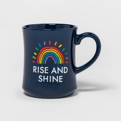 15oz Rise & Shine Diner Mug Navy - Pride