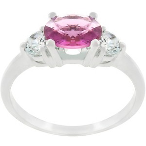 Slickblue Elegant 1 Ct. 3-Stone Ring for Women - Perfect for Bridal or Everyday Wear 4 Color Options, Size 5-10 - 1 of 2