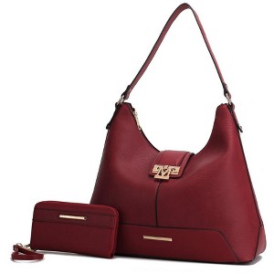 MKF Collection Graciela vegan Leather Women's Hobo Bag and Wallet by Mia K - 1 of 4
