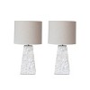 Storied Home (Set of 2) Capiz & Reclaimed Wood Table Lamps: Coastal Elegance for Bedroom - image 2 of 4