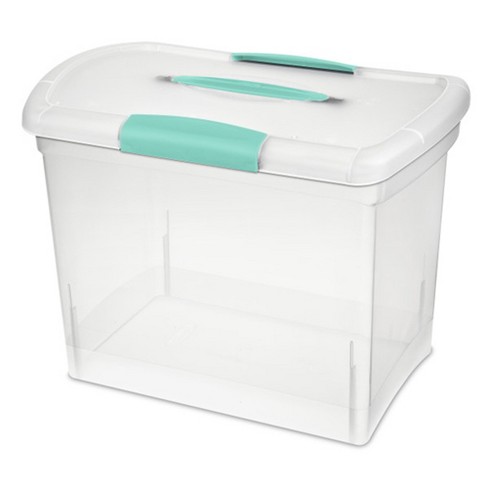 Sterilite Nesting Showoffs Clear File Box W/ Latches : Target