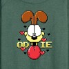 Women's - Garfield - Pixel Odie Lightweight French Terry Wide Neck Long Sleeve Shirt - 2 of 4