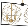 Minka Lavery Sand Coal Honey Gold Linear Pendant Chandelier 42" Wide Industrial 6-Light Fixture for Kitchen Island Dining Room - 3 of 4