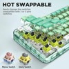 YUNZII Coolkiller CK75 Wireless Hot Swappable Mechanical Keyboard, Transparent Acrylic Gasket Mounted Keyboard (Glory Switch,Mint Green) - 4 of 4