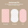 KeaBabies Organic Bassinet Sheet for Baby Girls, Boys, 2-Pack Soothe Bassinet Fitted Sheets, Bedside Bassinet Mattress Sheet - 3 of 4