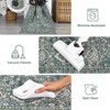 Washable Area Rug Large - Non Slip Stain Resistant Ultra Thin Foldable Distressed Vintage Floral Carpet for Living Room Nursery Home - 2 of 4