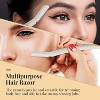 Ennva Eyebrow Razor for Women – Dermaplane Facial Trimmer & Hair Removal Tool for Face & Body, Multipurpose Disposable Blades, Lightweight Makeup Set - 3 of 4