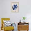 17" x 25" Monstera in Blue by Simon West Wood Framed Wall Art Print - Amanti Art - 4 of 4