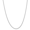 Black Bow Jewelry 1.5mm, 14k White Gold, Solid Cable Chain Necklace - 2 of 4