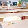 Big Dot of Happiness Retro Pastel - DIY Blank Paper Desk or Locker Labels - Classroom Name Tags - Set of 32 - 2 of 4