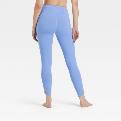 blue leggings women's