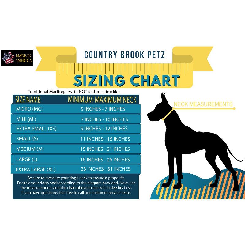 Country Brook Petz Reflective Nylon Martingale Dog Collar, 2 of 7