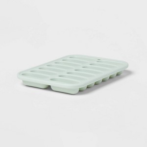 Silicone Ice Tray Mint Green - Room Essentials™: 14-Cavity Silicone Mold, Dishwasher-Safe, 8.55 Volume Capacity - 1 of 3