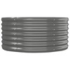 vidaXL Oval Raised Garden Bed - Durable Powder-Coated Steel Gray Planter for Outdoor, Patio, Balcony Decor, DIY Gardening - 4 of 4