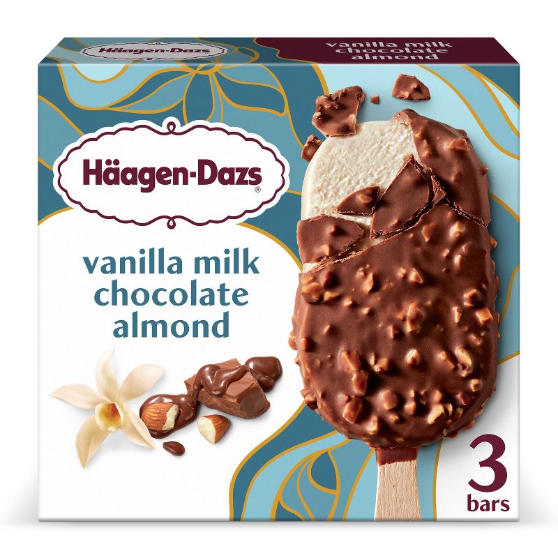 Haagen Dazs Vanilla &#38; Almond Ice Cream Bar - 3pk, 1 of 11