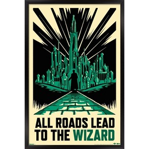 Trends International Wicked: For Good (2025) - All Roads Lead To The Wizard Framed Wall Poster Prints - 1 of 4