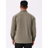 INSPIRE CHIC Men's Point Collar Long Sleeve Button Down Casual Work Shirt Jacket - 3 of 4